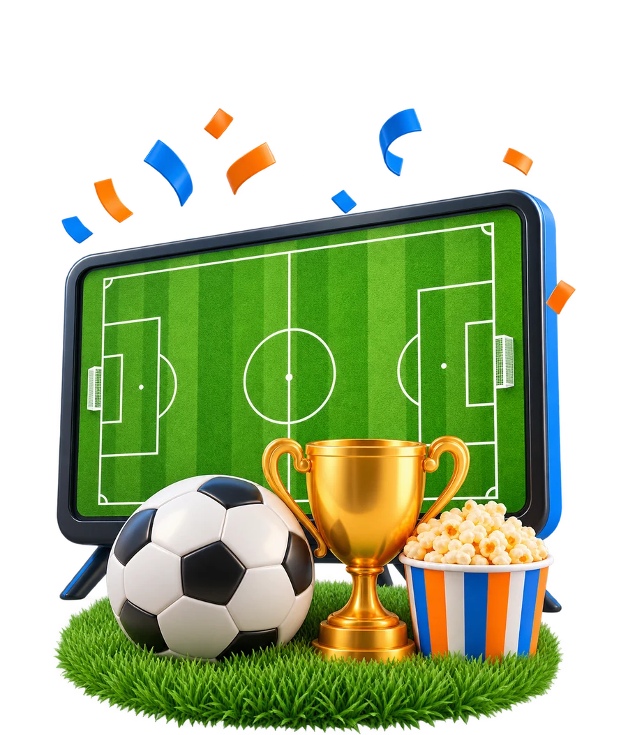 Futbol topuyla sevinen öğrenci